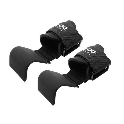 weight lifting hook grips with wrist wraps